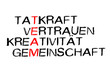 Kreidetafel mit TEAM