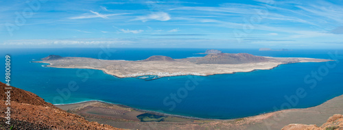 Photo: Vista Panoramica della Graciosa, Lanzarote Vista Panoramica della Graciosa, Lanzarote