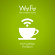 Vector internet cafe green poster