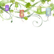 Vector Illustration of a Floral Background