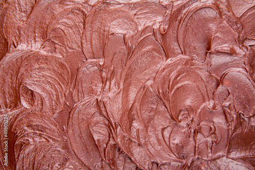 Photo: chocolate cake frosting close up chocolate cake frosting close up