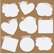 Paper stickers with scotch tape