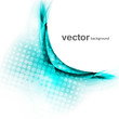 abstract blue business technology colorful halftone wave vector