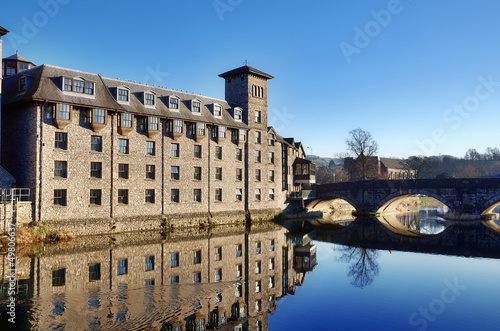 Photo: Buildings by the River Kent, Kendal. Buildings by the River Kent, Kendal.