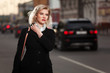 Young woman walking on the street