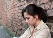 Young woman in despair