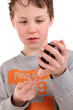 Foto: Kind mit Diabetesmessgerät Kind mit Diabetesmessgerät