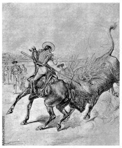 Illustration: Corrida Scene - Spain Corrida Scene - Spain