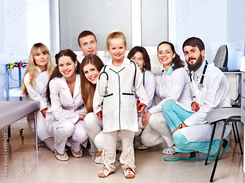 Photo: Group of doctor at hospital. Group of doctor at hospital.