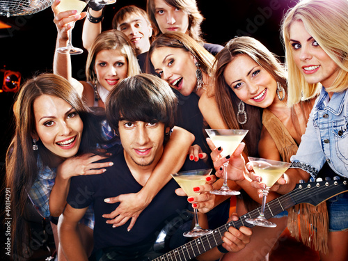Photo: Band playing musical instrument. Band playing musical instrument.