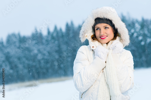 Photo: Woman and winter Woman and winter