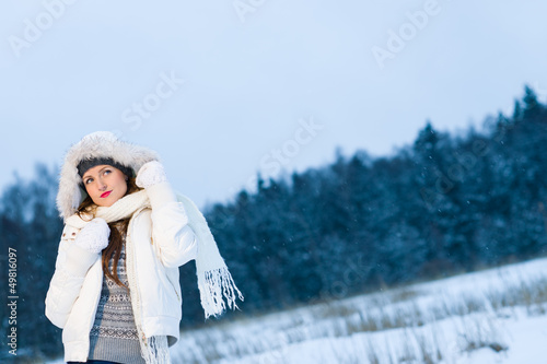 Photo: Woman and winter Woman and winter