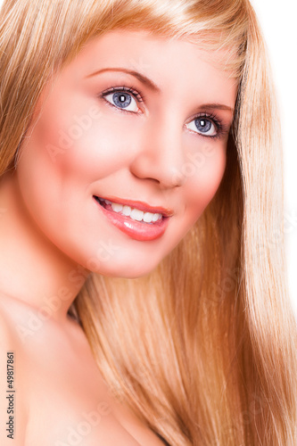 Photo: attraktive blonde Frau attraktive blonde Frau