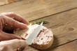 Bread with foie gras