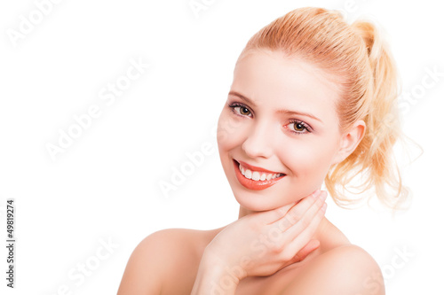 Photo: attraktive junge blonde Frau attraktive junge blonde Frau