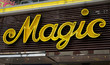 Magic Typographie Neonschrift Schild Lichtwerbung