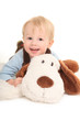 Junge und Kuscheltier