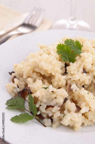 Photo: mushroom risotto mushroom risotto