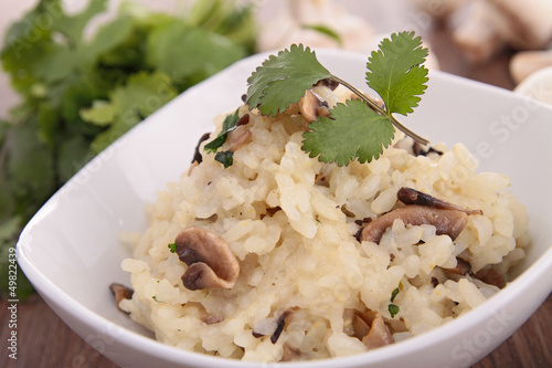 Photo: mushroom risotto mushroom risotto