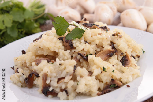 Photo: mushroom risotto mushroom risotto