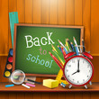 Back to school - vector background