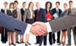 Business handshake.