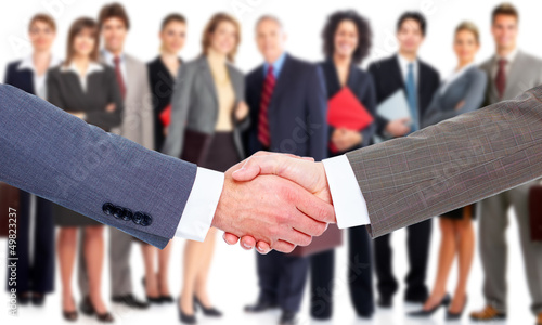 Photo: Business handshake. Business handshake.