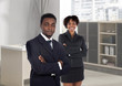 Couple of young executives