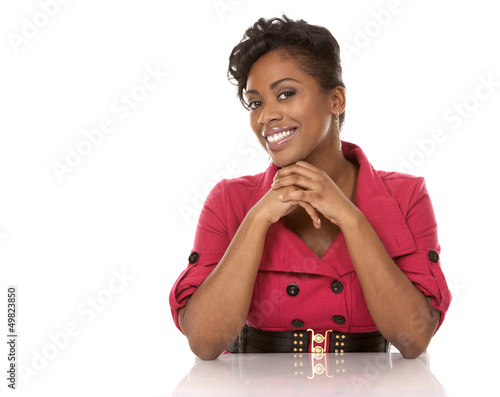 Photo: woman in red woman in red