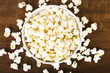 Popcorn in bowl
