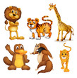 Different kinds of land animals