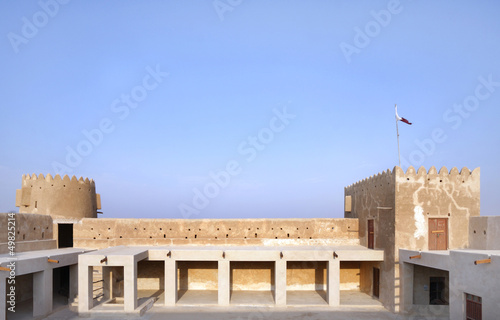 Photo: North Eastern galleries & towers of Zubarah fort, Qatar North Eastern galleries & towers of Zubarah fort, Qatar
