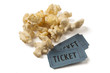 Photo: Movie tickets and popcorn Movie tickets and popcorn
