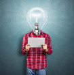 Lamp Head Man With Touch Pad