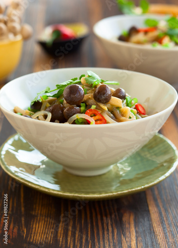 Photo: noodles with mushrooms noodles with mushrooms