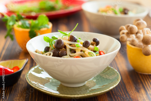 Photo: noodles with mushrooms noodles with mushrooms