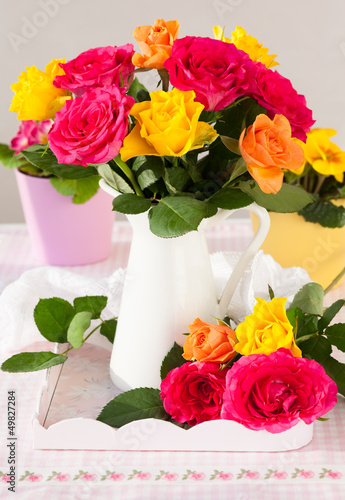 Photo: colored roses colored roses