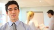 Vidéo : Young businessman presenting company business Young businessman presenting company business