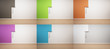 Wand wird gestrichen - braun,grün,orange,violett,blau,weiss