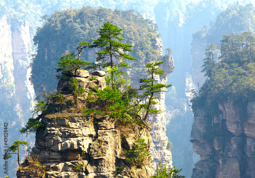 Photo: Zhangjiajie National Park, China. Avatar mountains Zhangjiajie National Park, China. Avatar mountains