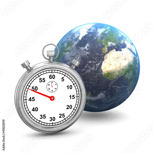 Illustration: Stopwatch Earth Stopwatch Earth