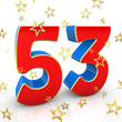 Fifty Three Years Old - Happy Birthday