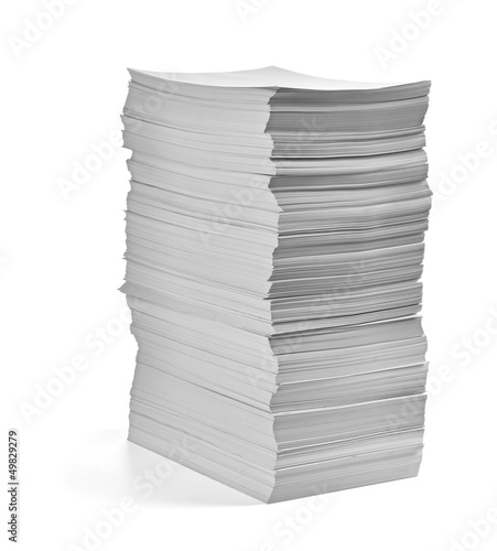 Photo: stack of papers documents office business stack of papers documents office business