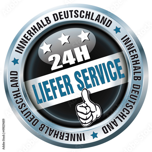 Vector: 24H - Liefer Service - Buttton 24H - Liefer Service - Buttton