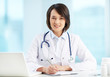 Physician at workplace