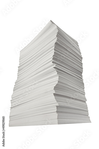 Photo: stack of papers documents office business stack of papers documents office business