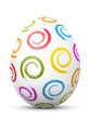 Osterei, Ostern, Ei, Zeichen, Symbol, Hühnerei, bemalt, Spirale