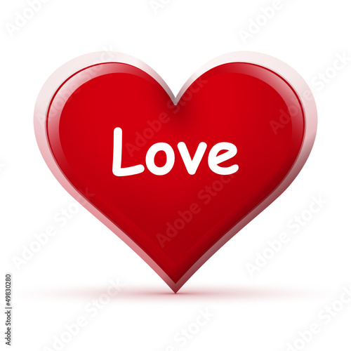 Vector: Herz, Love, Zeichen, Symbol, Icon, Liebe, abstrakt, Rot, 3D Herz, Love, Zeichen, Symbol, Icon, Liebe, abstrakt, Rot, 3D