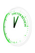 Time for review clock vector illustration