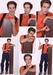 Mosaic of man with laminate flooring